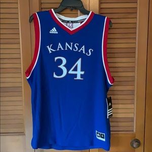 Kansas University youth (KU) basketball jersey
